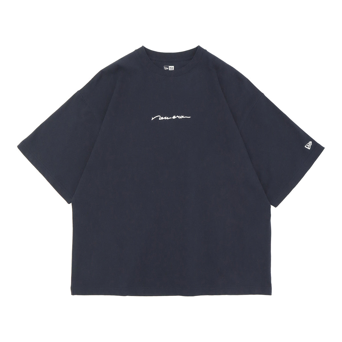 ニューエラ S/S OVERSIZED COTTON TEE 24 HANDWRITTEN LOGO ネイビー