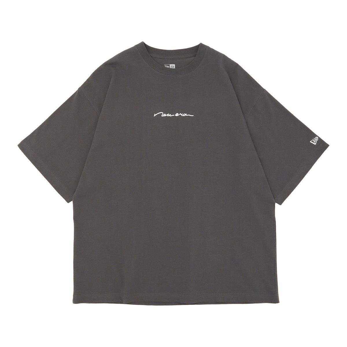 ニューエラ S/S OVERSIZED COTTON TEE 24 HANDWRITTEN LOGO グラファイト