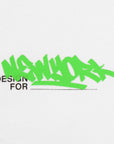 ニューエラ S/S OVERSIZED COTTON TEE 24 GRAFFITI ホワイト/ネオングリーン