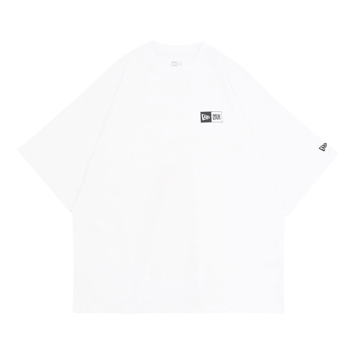 ニューエラ S/S OVERSIZED COTTON TEE 24 BOX LOGO ホワイト/ブラック