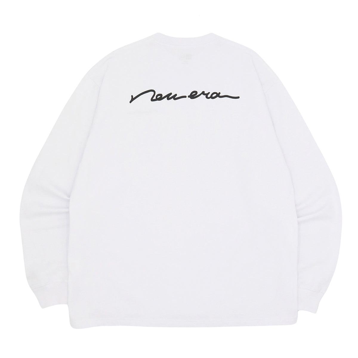 ニューエラ L/S OVERSIZED COTTON TEE 23 HANDWRITTEN LOGO ホワイト