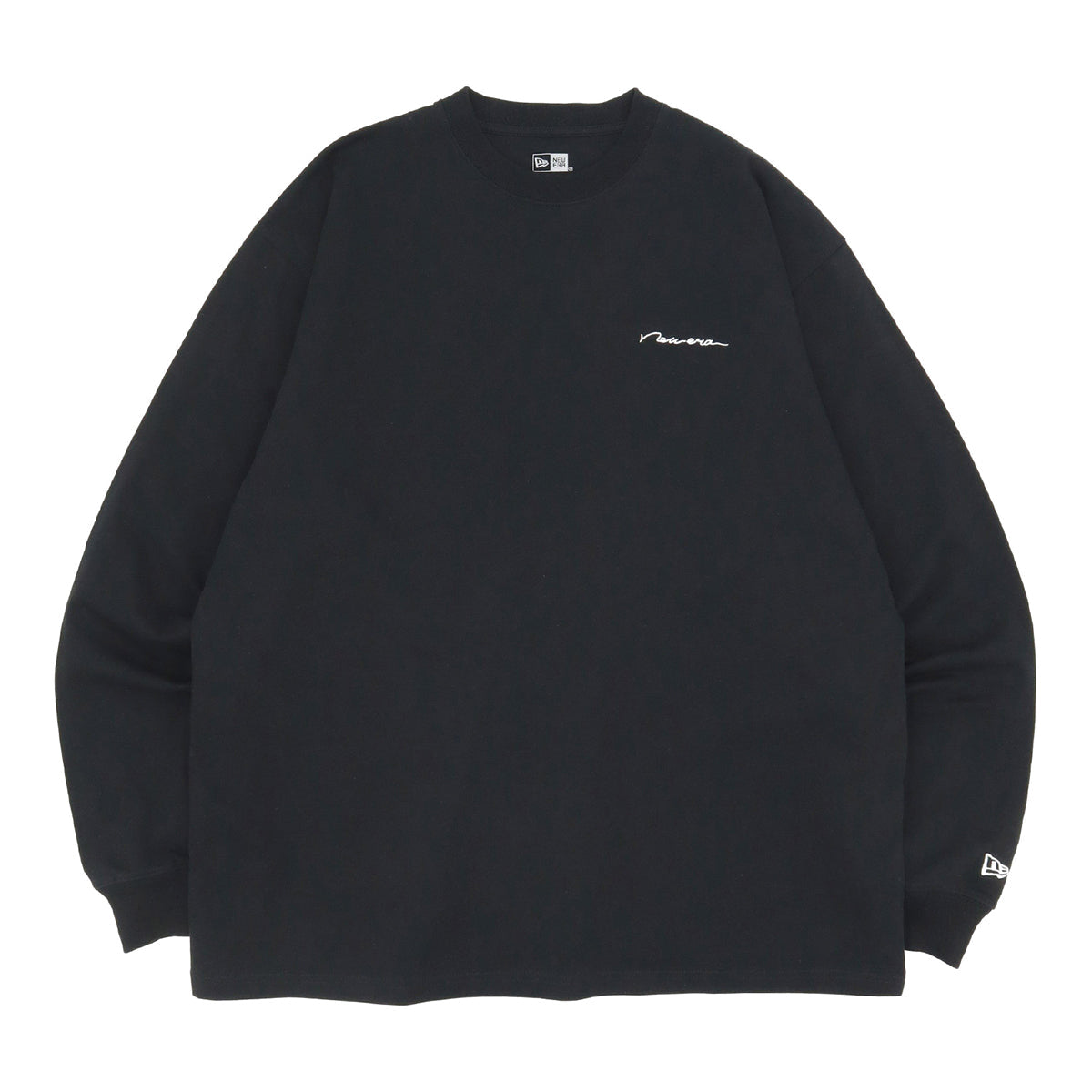 ニューエラ L/S OVERSIZED COTTON TEE 23 HANDWRITTEN LOGO ブラック
