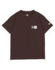 ニューエラ YOUTH S/S COTTON TEE BOX LOGO バーントウッド
