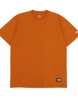 ニューエラ S/S COTTON TEE BOX LOGO ラストオレンジ