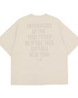 ニューエラ S/S OVERSIZED COTTON TEE 24 TYPOGRAPHY ストーン