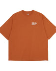ニューエラ S/S OVERSIZED COTTON TEE 24 TYPOGRAPHY ラストオレンジ