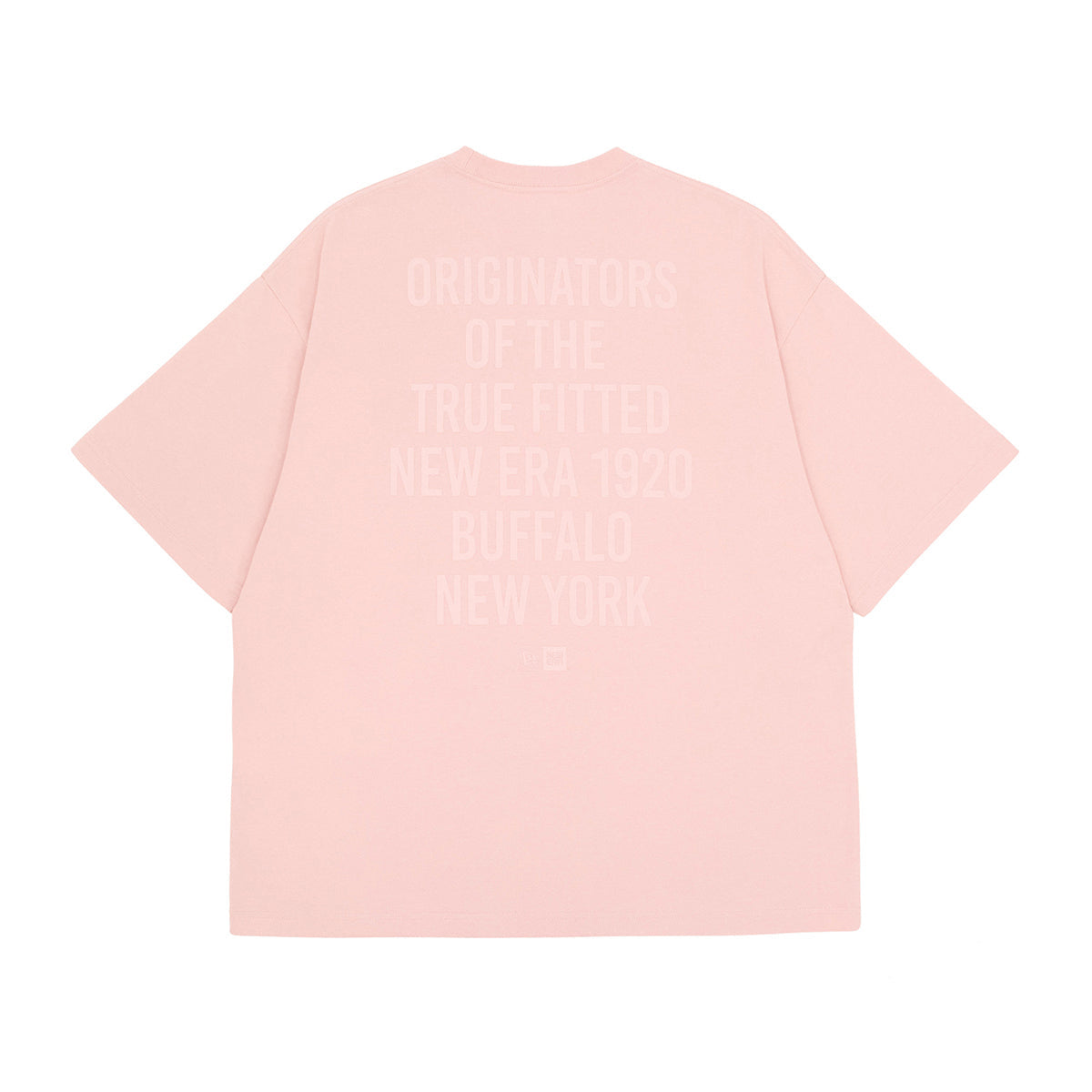 ニューエラ S/S OVERSIZED COTTON TEE 24 TYPOGRAPHY ピンクルージュ