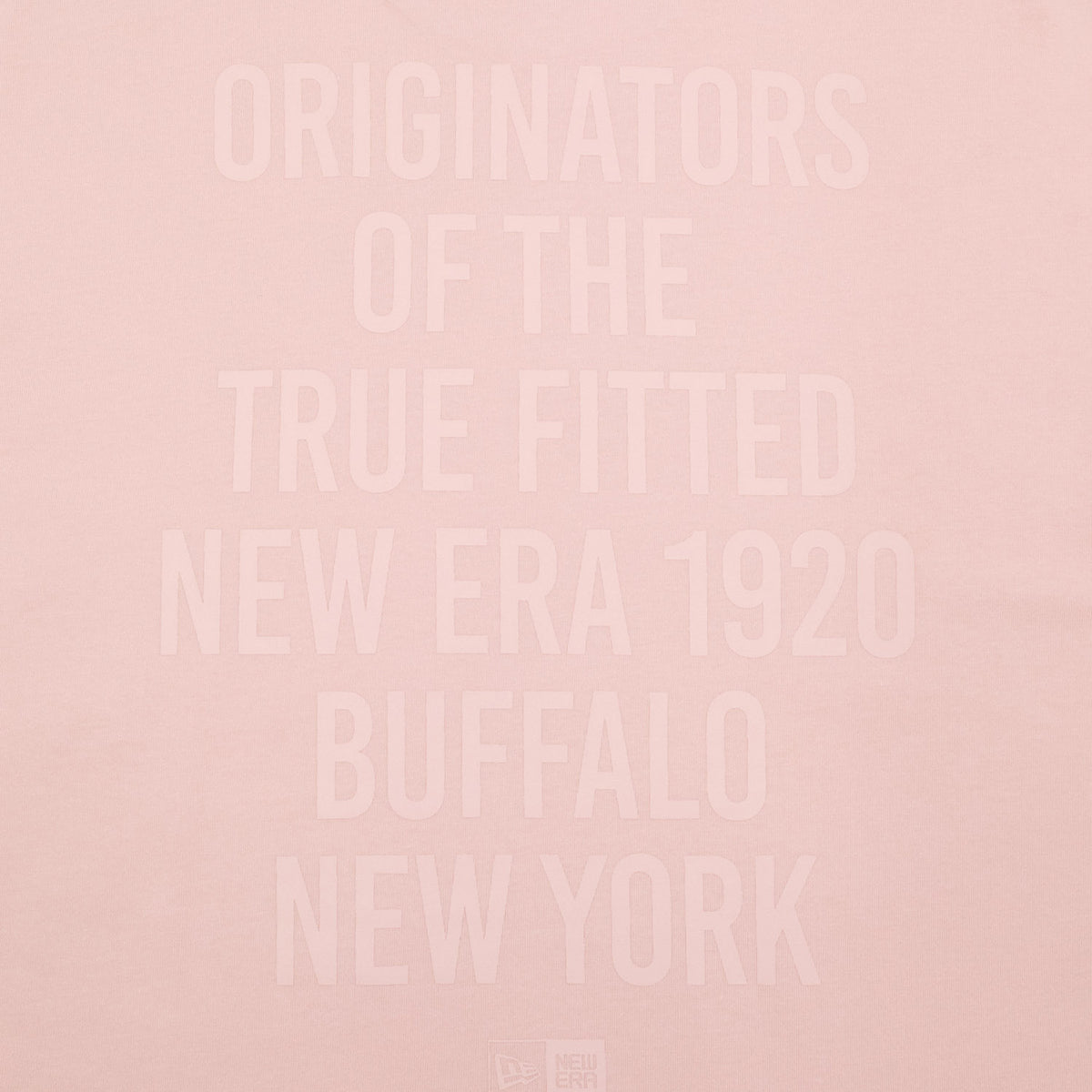 ニューエラ S/S OVERSIZED COTTON TEE 24 TYPOGRAPHY ピンクルージュ