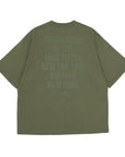 ニューエラ S/S OVERSIZED COTTON TEE 24 TYPOGRAPHY ニューオリーブ