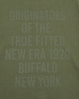 ニューエラ S/S OVERSIZED COTTON TEE 24 TYPOGRAPHY ニューオリーブ