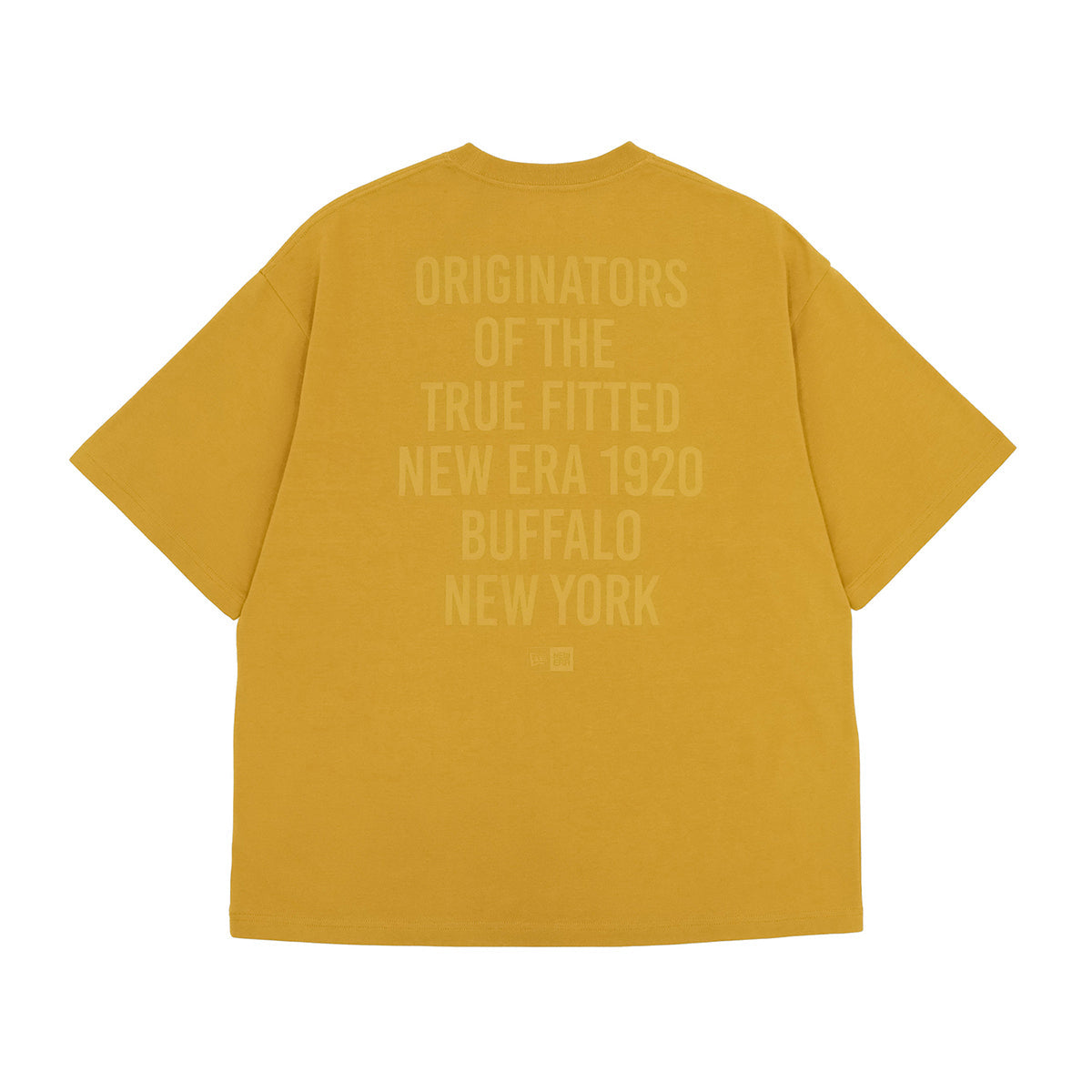 ニューエラ S/S OVERSIZED COTTON TEE 24 TYPOGRAPHY ブラッシュドブロンズ