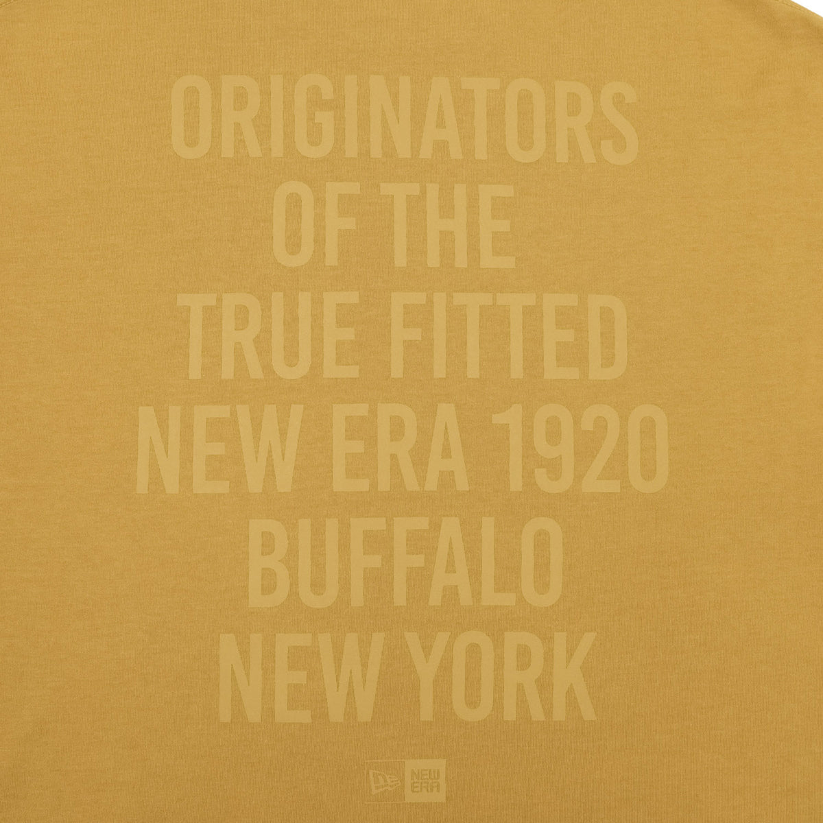 ニューエラ S/S OVERSIZED COTTON TEE 24 TYPOGRAPHY ブラッシュドブロンズ