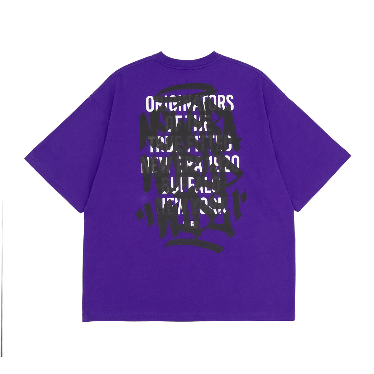 ニューエラ S/S OVERSIZED COTTON TEE 24 GRAFFITI トゥルーパープル/ブラック