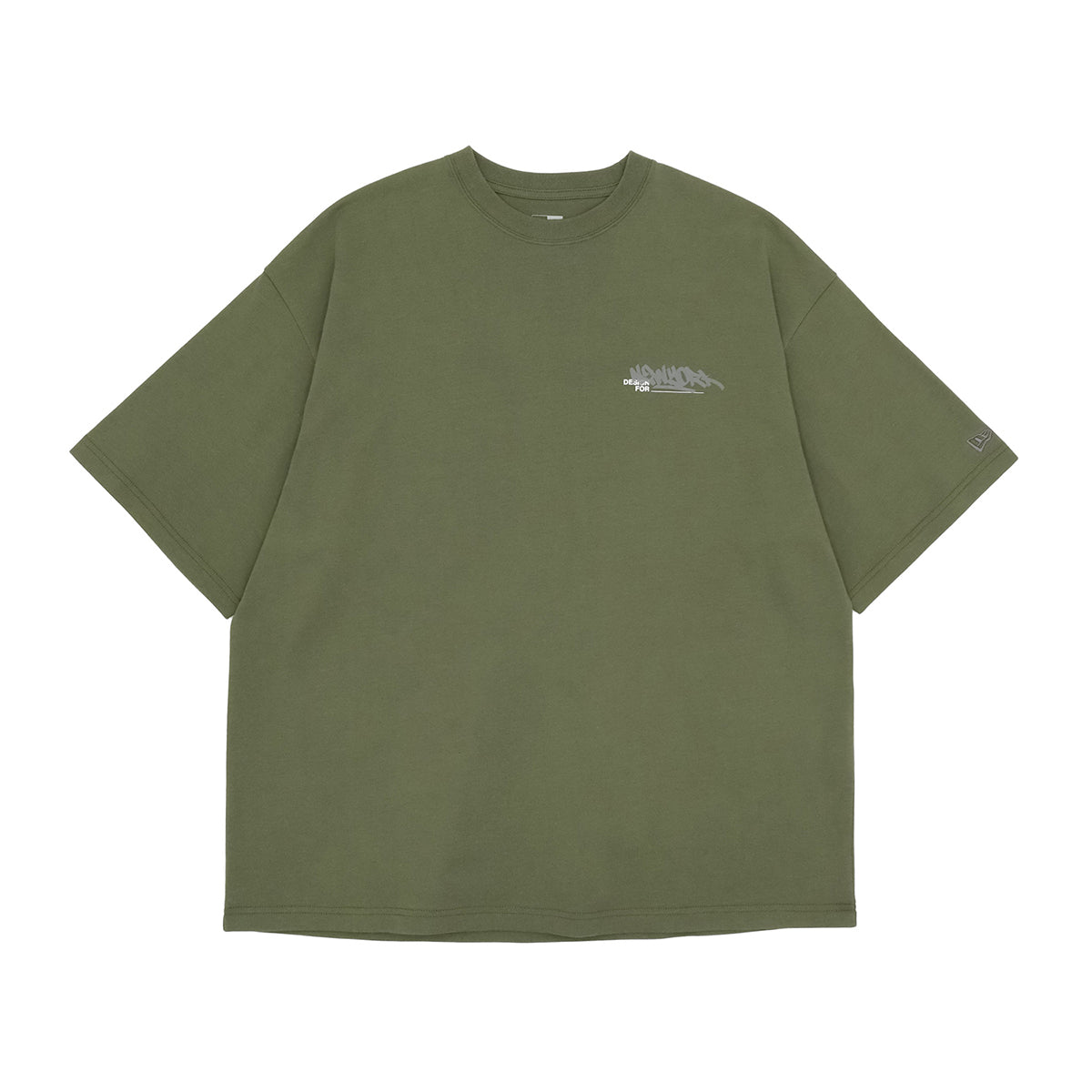 ニューエラ S/S OVERSIZED COTTON TEE 24 GRAFFITI ニューオリーブ/グラファイト