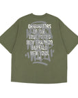 ニューエラ S/S OVERSIZED COTTON TEE 24 GRAFFITI ニューオリーブ/グラファイト