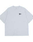 ニューエラ S/S OVERSIZED COTTON TEE BOX LOGO スノーグレー/ブラック