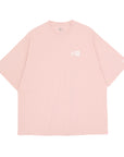 ニューエラ S/S OVERSIZED COTTON TEE 24 BOX LOGO ピンクルージュ/ホワイト