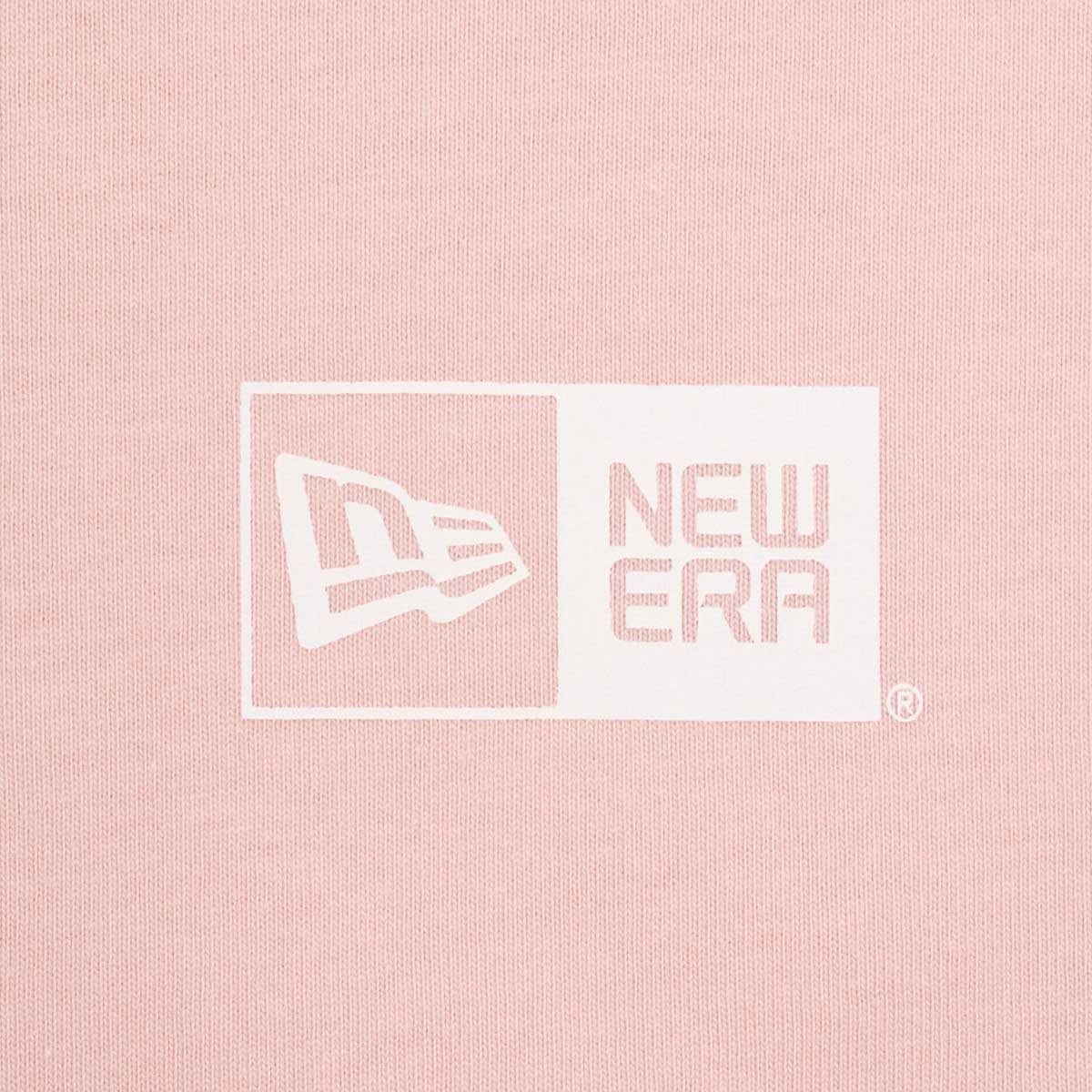 ニューエラ S/S OVERSIZED COTTON TEE 24 BOX LOGO ピンクルージュ/ホワイト