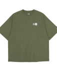 ニューエラ S/S OVERSIZED COTTON TEE 24 BOX LOGO ニューオリーブ/ホワイト