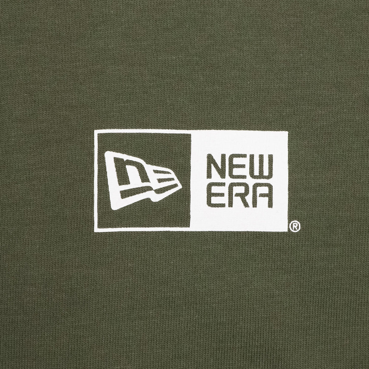 ニューエラ S/S OVERSIZED COTTON TEE 24 BOX LOGO ニューオリーブ/ホワイト