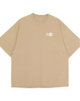 ニューエラ S/S OVERSIZED COTTON TEE 24 BOX LOGO キャメル/ホワイト