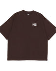 ニューエラ S/S OVERSIZED COTTON TEE 24 BOX LOGO バーントウッド/ホワイト