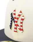 ニューエラ 59FIFTY SIDE PATCH 2-TONE UNDER VISOR NYクローム