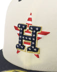 ニューエラ 59FIFTY SIDE PATCH 2-TONE UNDER VISOR HOUクローム