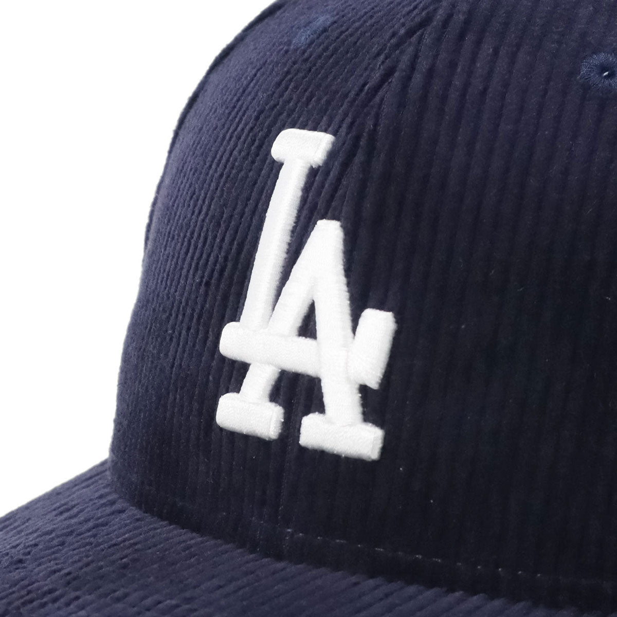 ニューエラ LP 59FIFTY CORDUROY SIDE PATCH LAネイビー