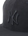 ニューエラ 59FIFTY MICRO CORDUROY TONAL COLOR NYブラック