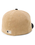 別注 ニューエラ 59FIFTY CORDUROY 2-TONE LAベージュ/ブラック