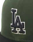 ニューエラ 59FIFTY SIDE PATCH 2-TONE UNDER VISOR LAダークシーウィード