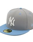 ニューエラ 59FIFTY 2-TONE NYグレー/スカイブルー