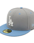ニューエラ 59FIFTY 2-TONE LAグレー/スカイブルー