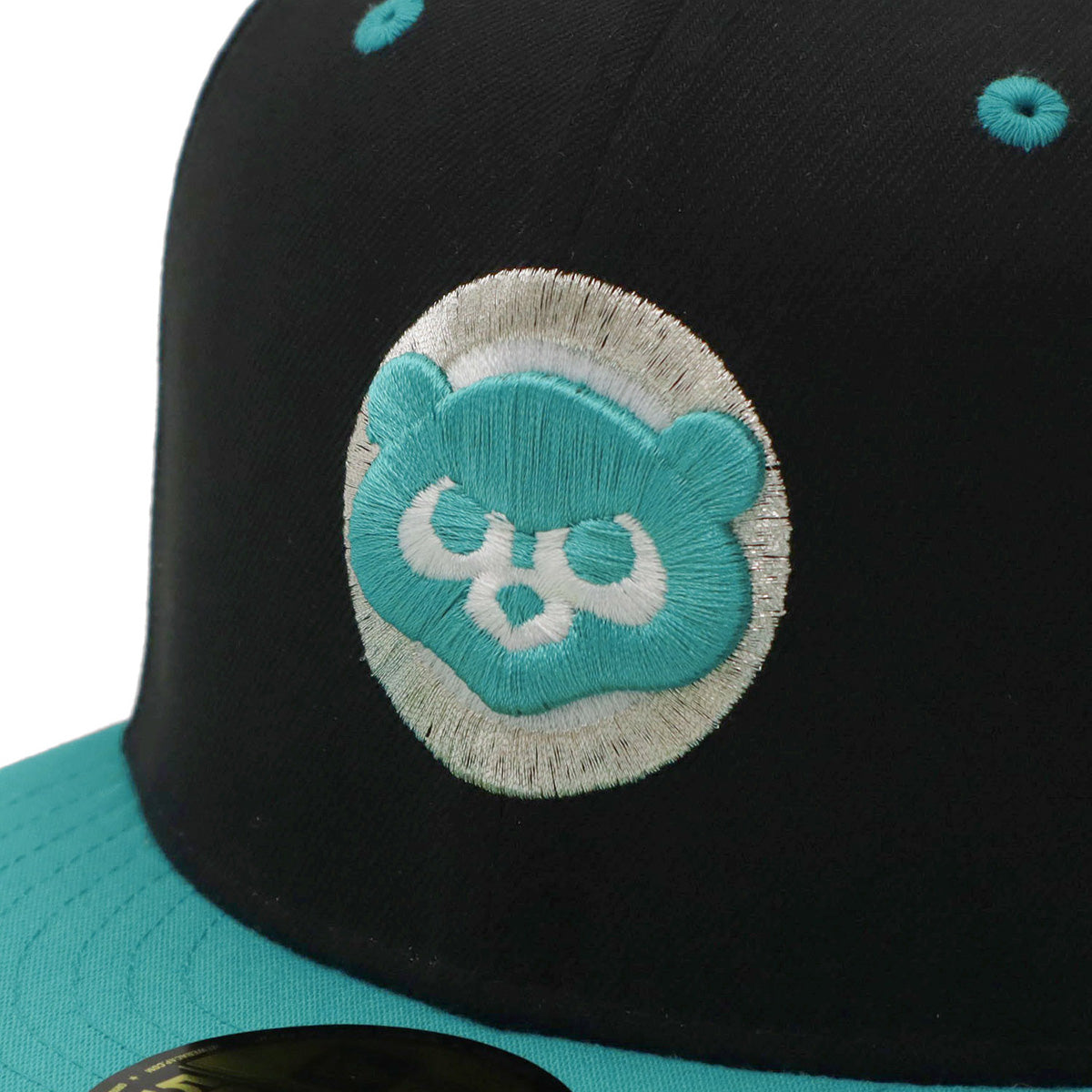 ニューエラ 59FIFTY SIDE PATCH 2-TONE UNDER VISOR CUBブラック/ティール