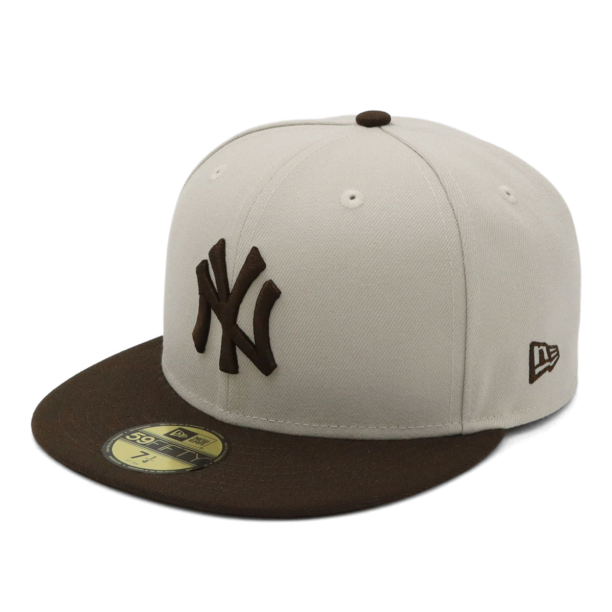 ニューエラ 59FIFTY 2-TONE NYストーン/ウォルナット