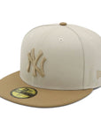 ニューエラ 59FIFTY 2-TONE NYストーン/カーキ