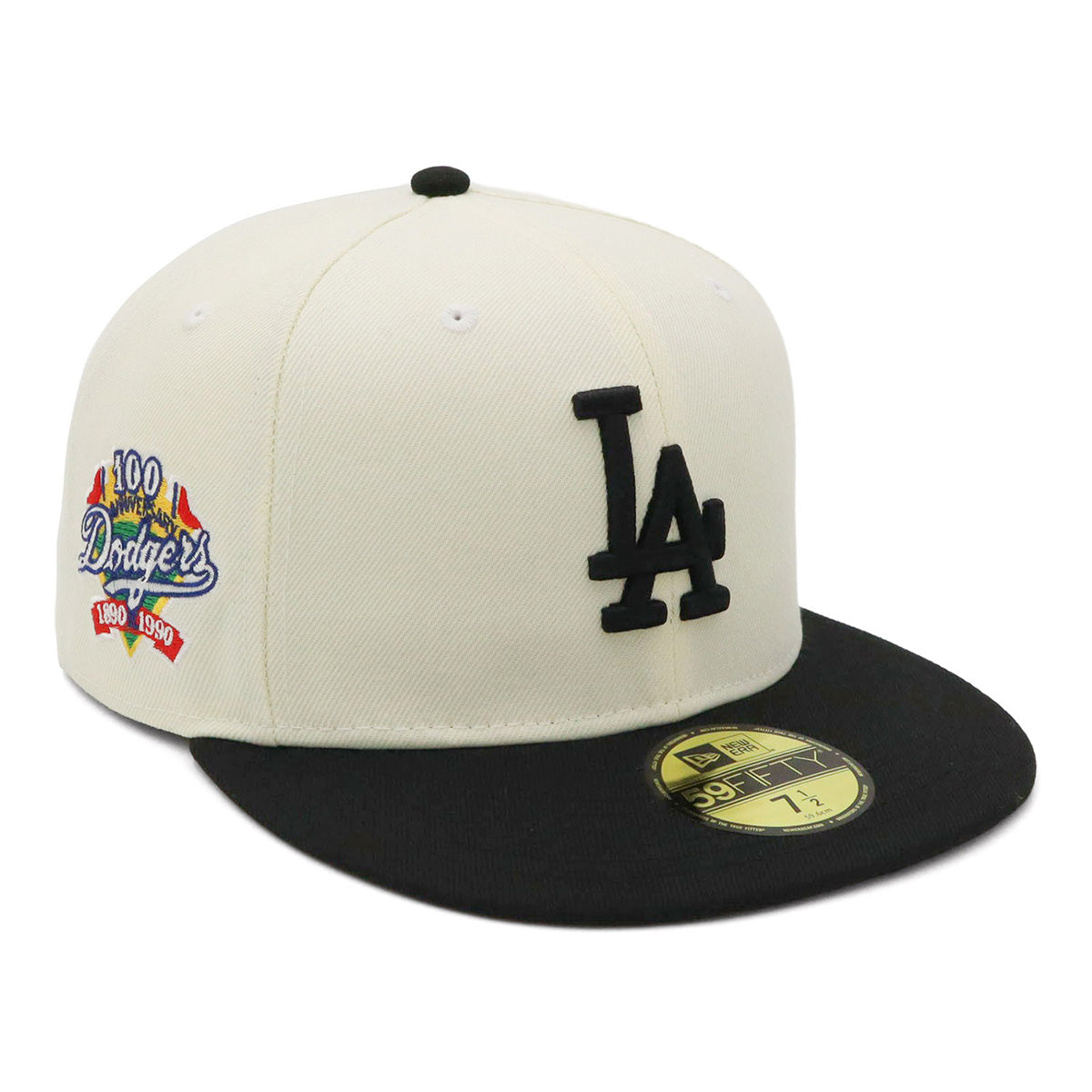 ニューエラ キャップ 59FIFTY SIDE PATCH 2-TONE LAクローム/ブラック