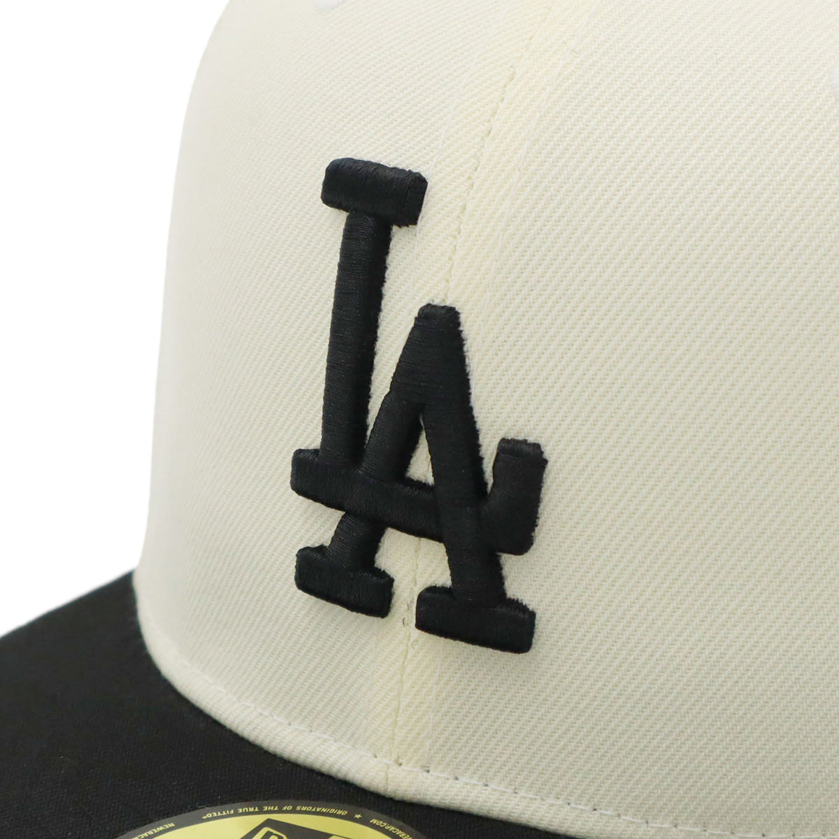 ニューエラ 59FIFTY SIDE PATCH 2-TONE LAクローム/ブラック