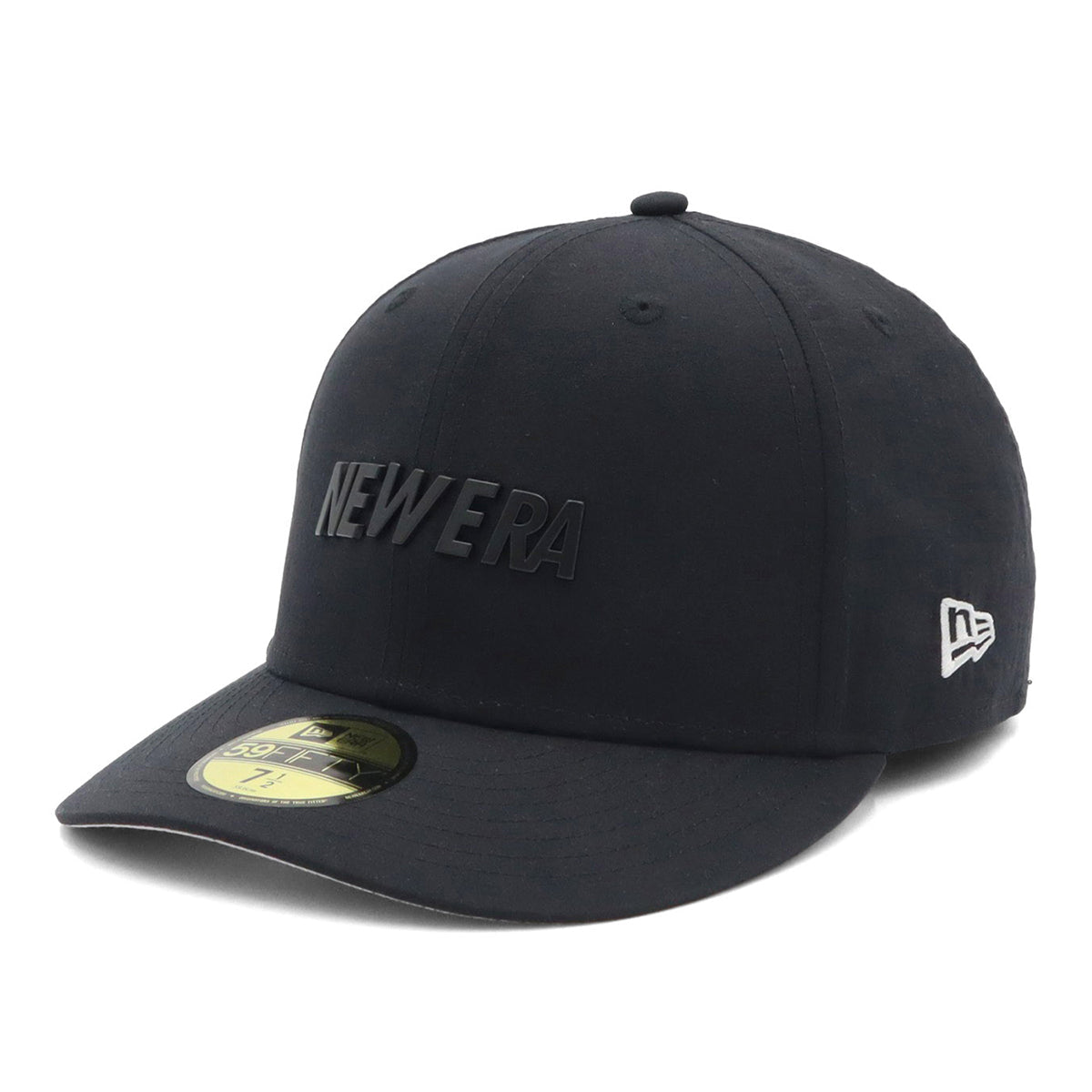 ニューエラ PRE-CURVED 59FIFTY NYLON TUSSAH METAL PLATE UNDER VISOR ブラック