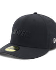 ニューエラ PRE-CURVED 59FIFTY NYLON TUSSAH METAL PLATE UNDER VISOR ブラック