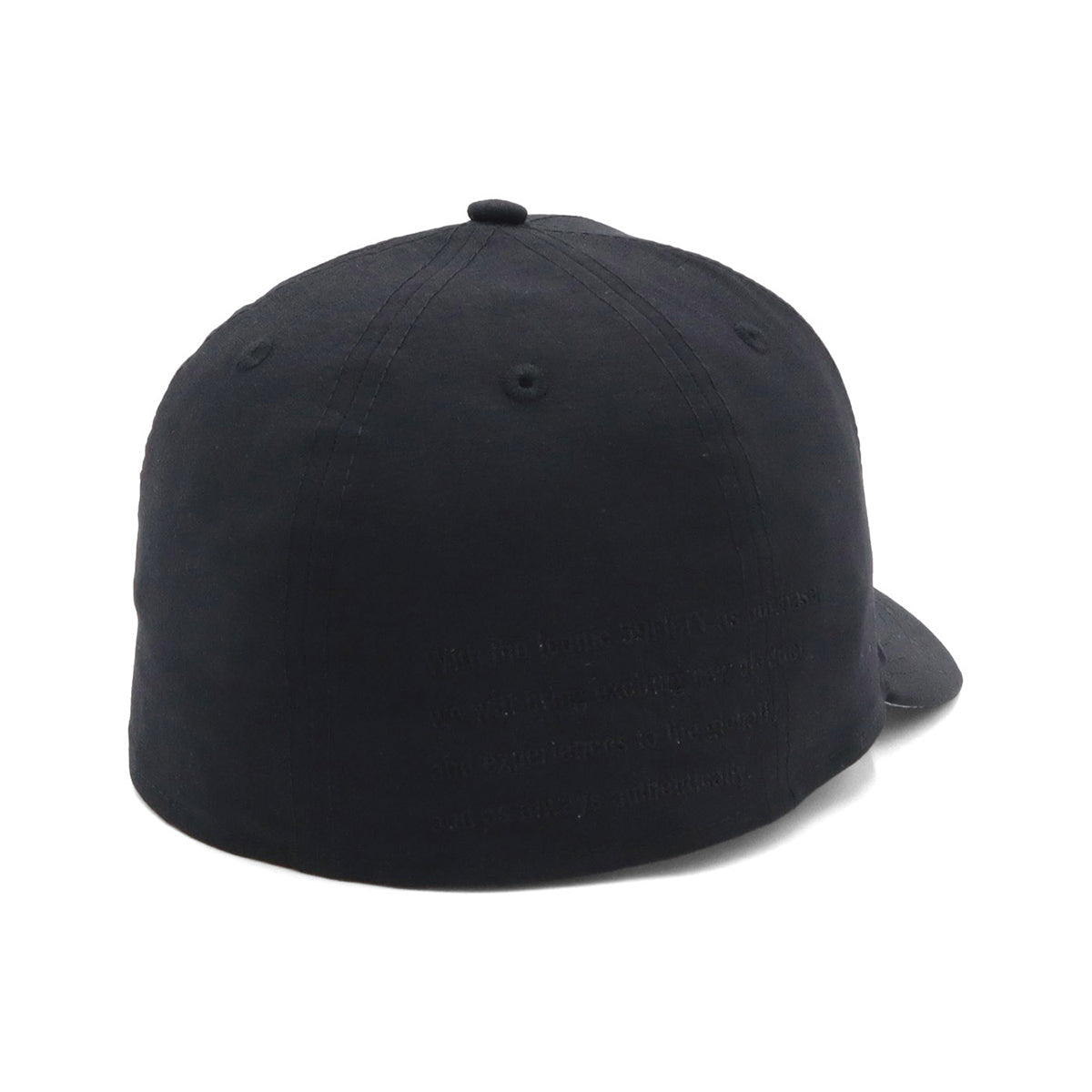 ニューエラ PRE-CURVED 59FIFTY NYLON TUSSAH METAL PLATE UNDER VISOR ブラック
