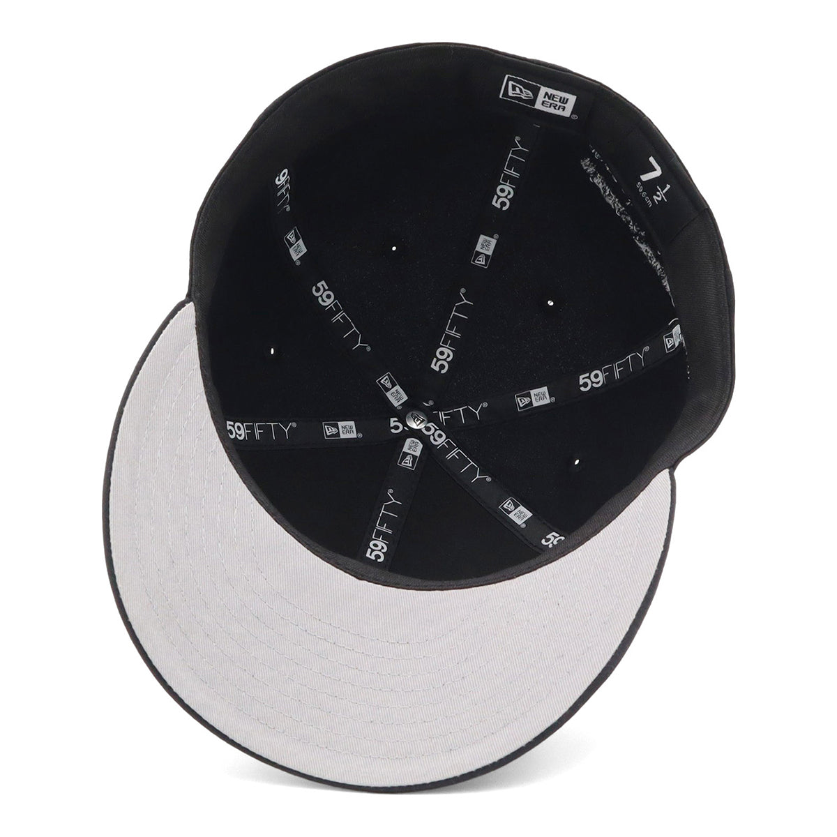 ニューエラ PRE-CURVED 59FIFTY NYLON TUSSAH METAL PLATE UNDER VISOR ブラック