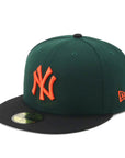 ニューエラ 59FIFTY 2-TONE UNDER VISOR NYダークグリーン
