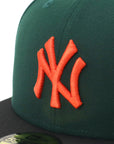 ニューエラ 59FIFTY 2-TONE UNDER VISOR NYダークグリーン