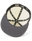 ニューエラ 59FIFTY SIDE PATCH 2-TONE UNDER VISOR OAKクロームホワイト