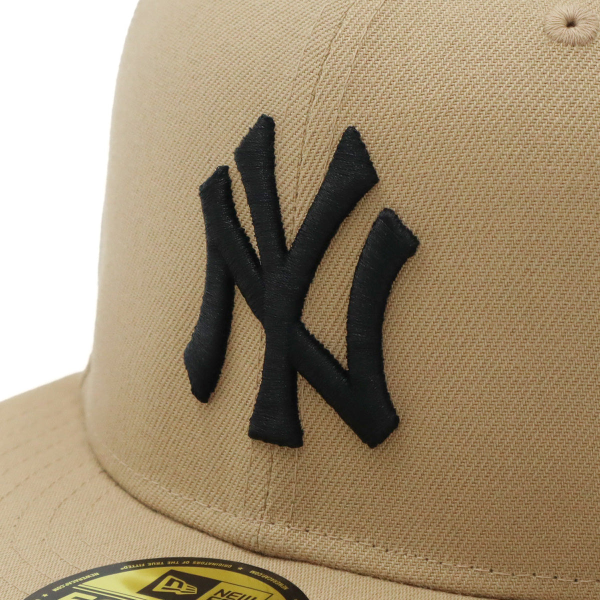 ニューエラ 59FIFTY SIDE PATCH UNDER VISOR NYキャメル