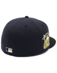 ニューエラ 59FIFTY SIDE PATCH 2-TONE UNDER VISOR ATLネイビー/ブラック