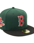 ニューエラ 59FIFTY SIDE PATCH 2-TONE UNDER VISOR BOSダークグリーン
