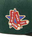 ニューエラ 59FIFTY SIDE PATCH 2-TONE UNDER VISOR BOSダークグリーン